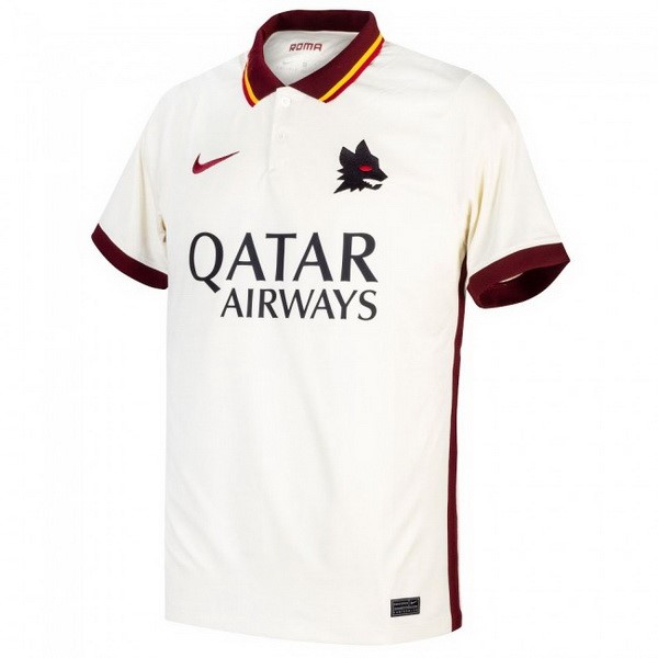 Tailandia Camiseta As Roma 2ª Kit 2020 2021 Blanco